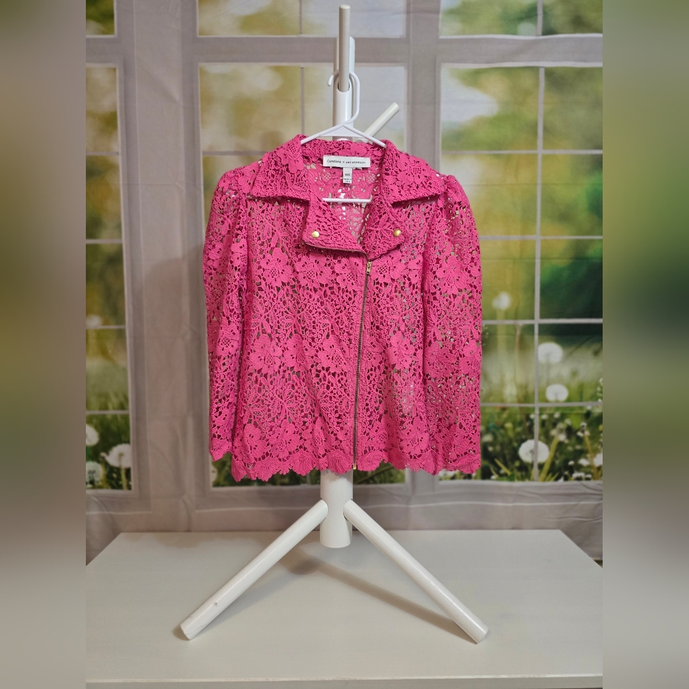 Curations x Amy Morrison Pink Lace Jacket – XXS (Oversized Fit - S/M)